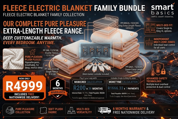 Fleece Electric Blanket Family Bundle: The Ultimate Winter Warmth Pack