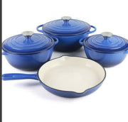 Smart Basics 7-Piece Cast Iron Pots & Skillet Bundle