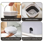 Smart Basics Foldable Mini Washer & Laundry Basket Bundle