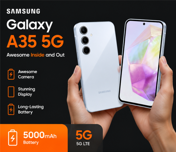 Samsung Galaxy A35 Ice Blue Smart Phone