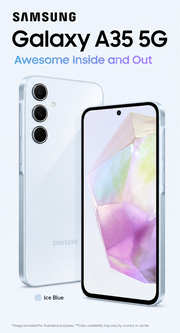 Samsung Galaxy A35 Ice Blue Smart Phone